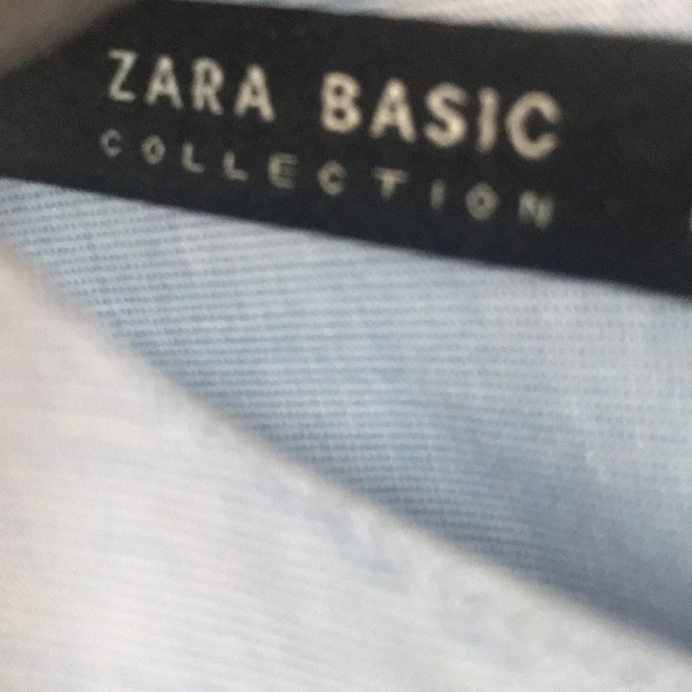 Zara Basic Collection Light Blue Blouse - image 6